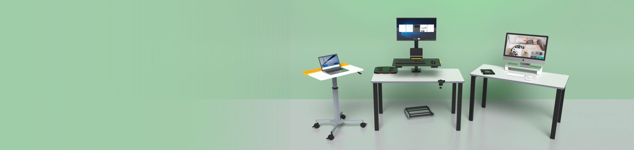 ergonomic accessory banner