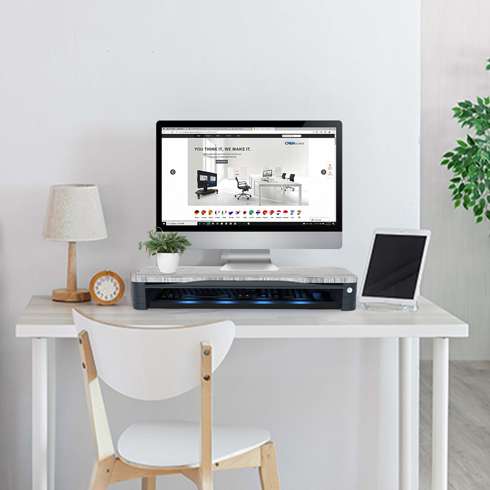 Basic Monitor Riser Stand with UVC 2